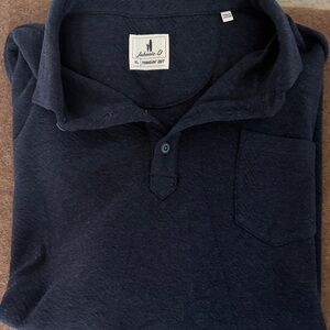 Johnnie-O Indigo Men Long Sleeve Sweater Polo